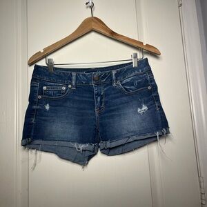 American Eagle Outfitters Dark Blue Jean Shorts